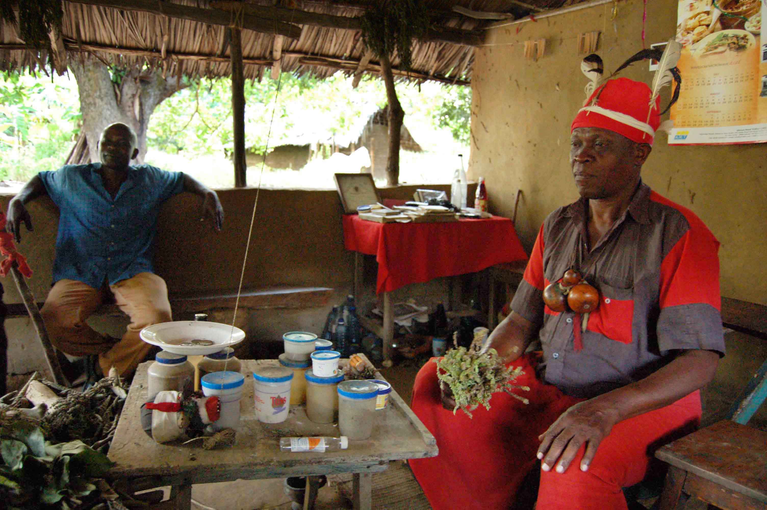A traditional doctor explains the use of different herbs to cure
