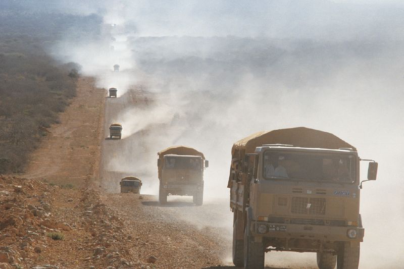 Editor's take: What hope for reform? WFP trucks convoy delivered food supplies during a relief effort in Somalia
