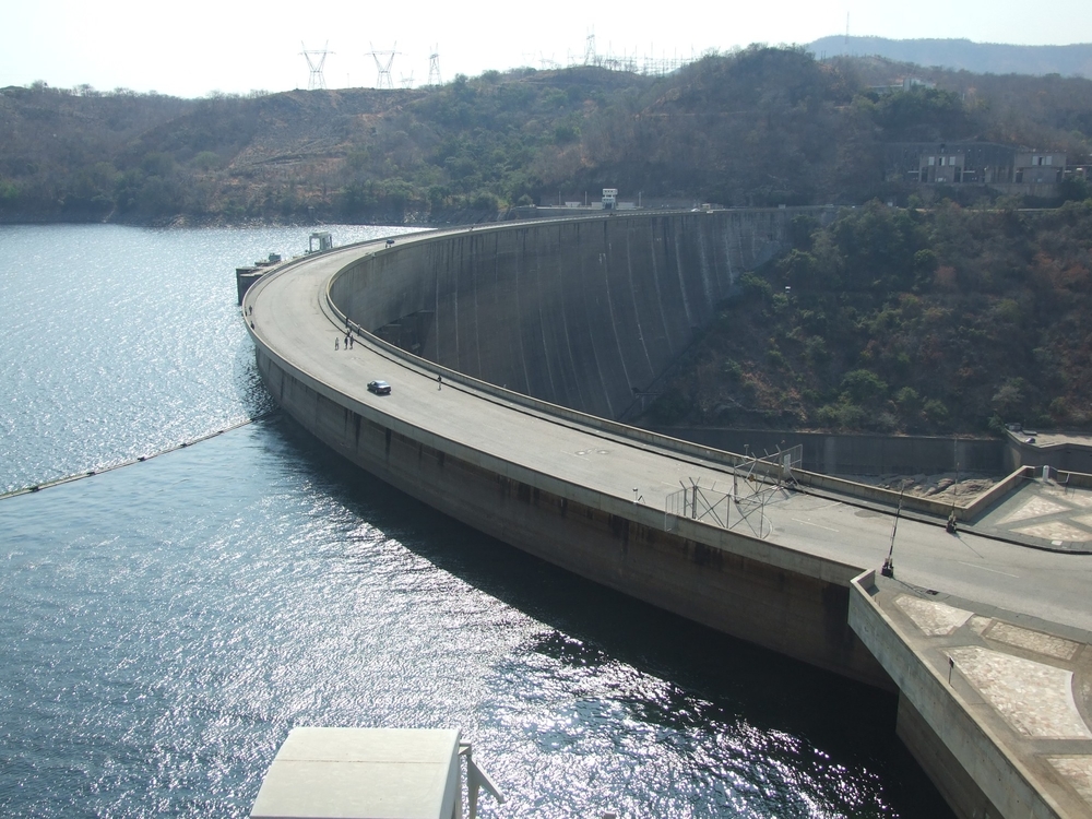 Kariba Dam,Lake Kariba from the Zimbabwean side.