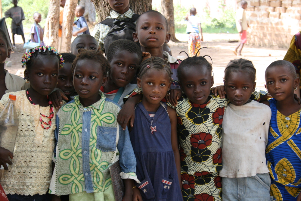 School children in rebel-controlled northwestern Cote d'Ivoire, June 2007.