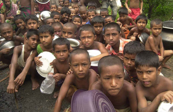 Too many people (more than 150 million) on to little land (56,000 sq miles)