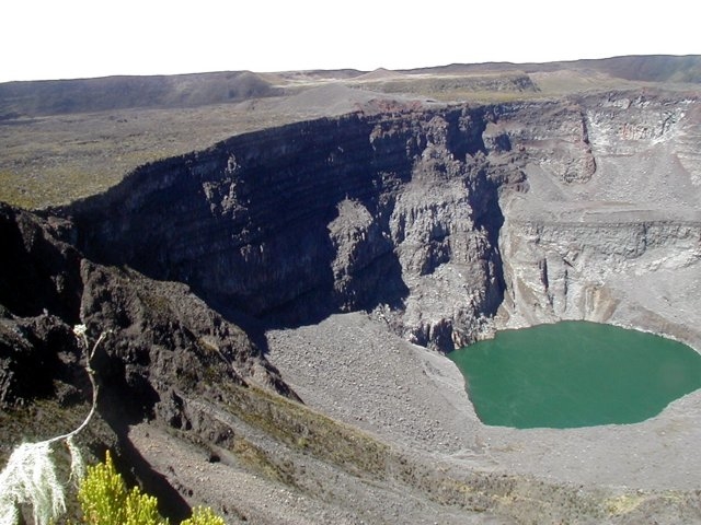 The Karthala Volcano on the Comoros island of Grande Comores