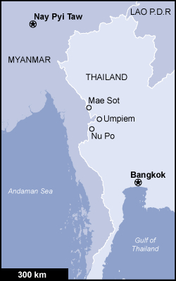 Mae Sot Thailand Map The New Humanitarian | More Ethnic Karen Flee To Thailand