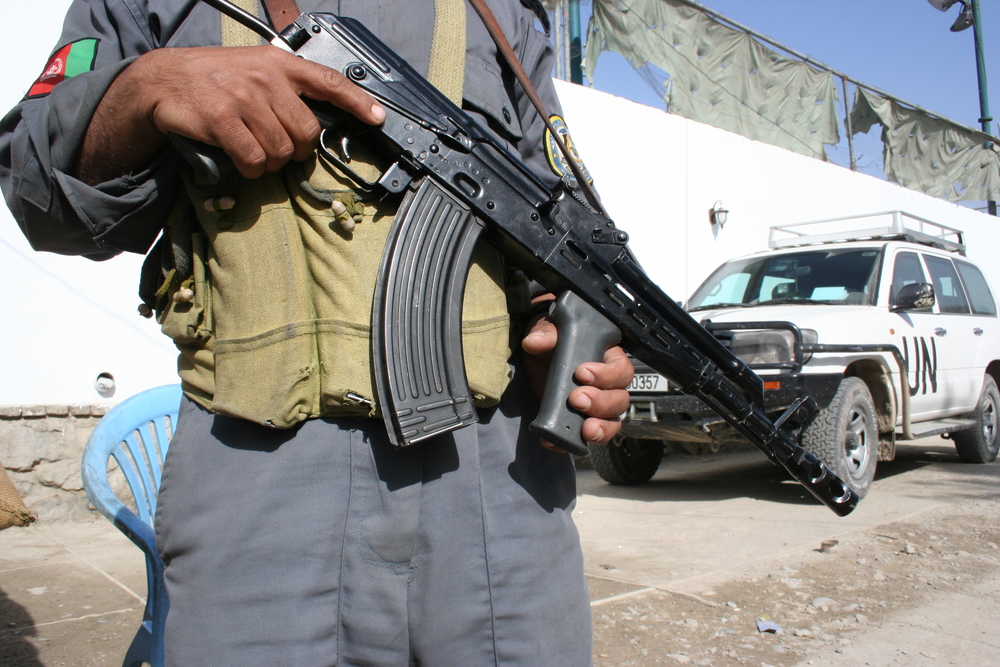 A policeman in Kabul