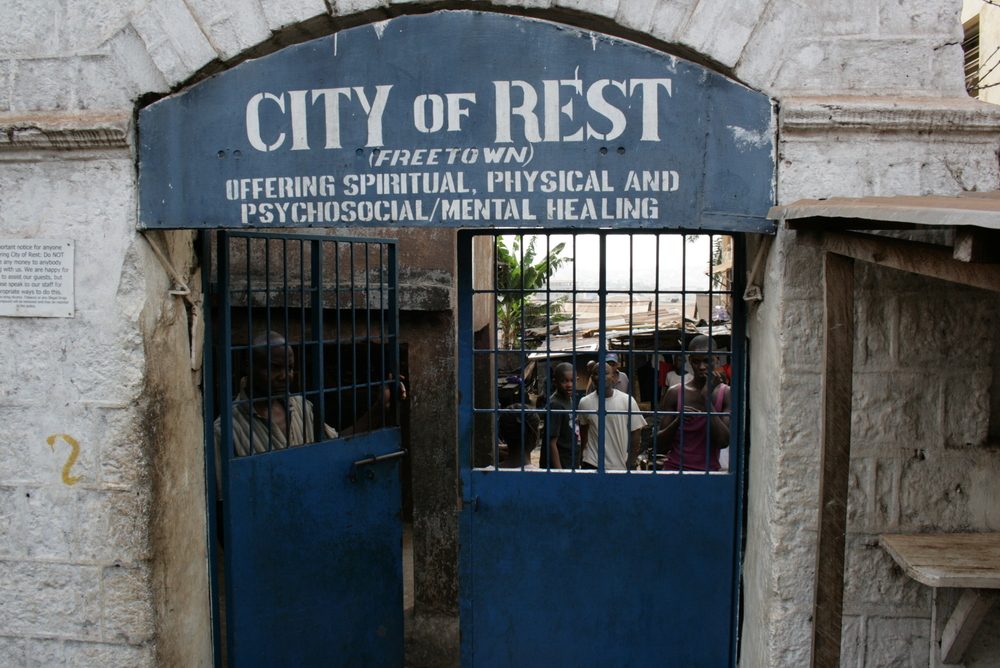 City of Rest centre for substance abuse and mental illness, Freetown, Sierra Leone. February 2010