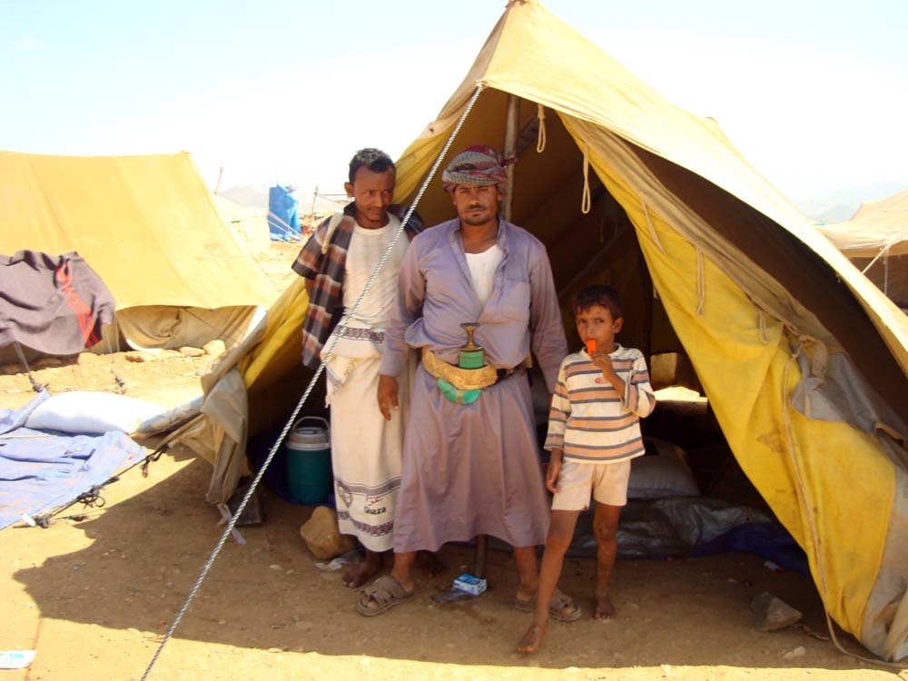 IDPs orginally from Malaheeth district in Saada governorate say they want their homes rebuilt before they return