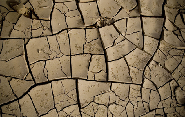 Dry earth in the desert plains of the Danakil depression in northern Ethiopia. For generic use, keywords: drought, famine, dry