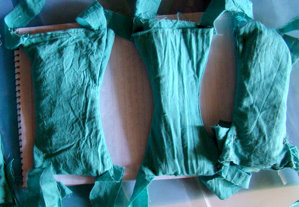 Sanitary pads made using local materials in Uganda