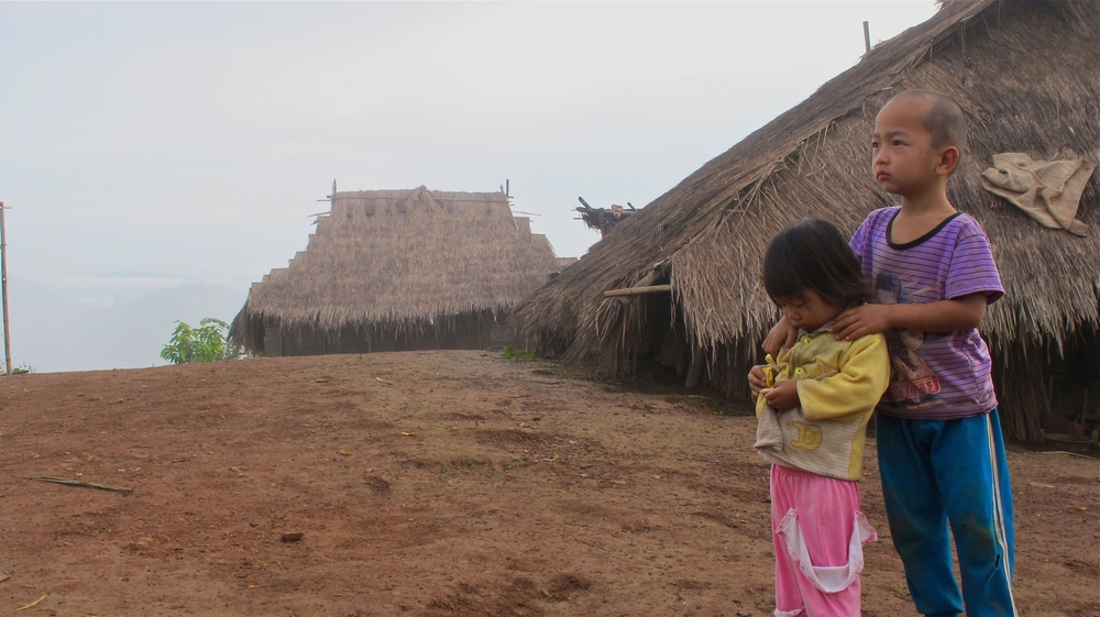 Two ethnic Akha siblings in their village in the northern Thai province of Chiang Rai. Plan Thailand sponsors some 3,000 children in Chiang Rai, where there are around 50,000 stateless people