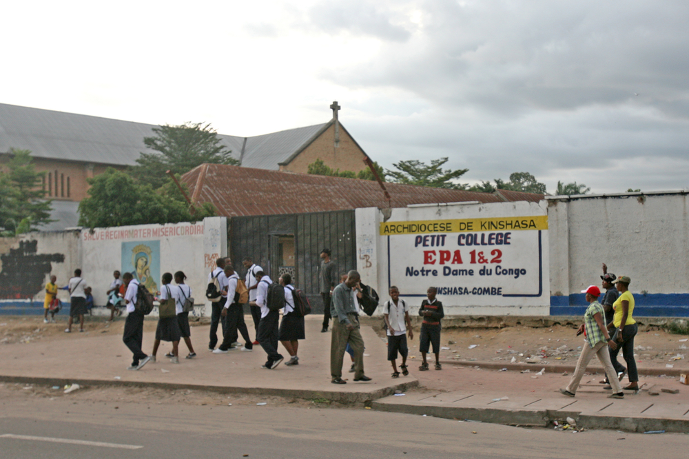 The number of public schools in the DRC capital, Kinshasa, is lower than that of private schools