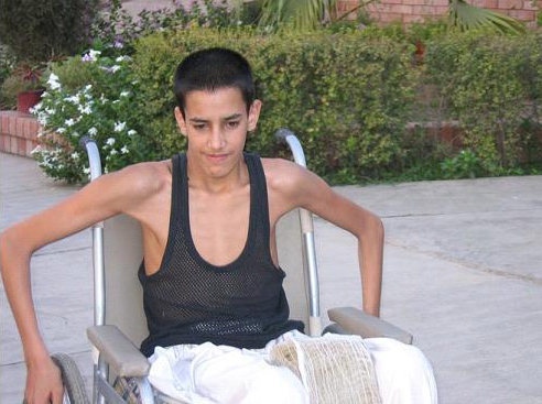 Disabled children in the quake zone have to struggle to get to school