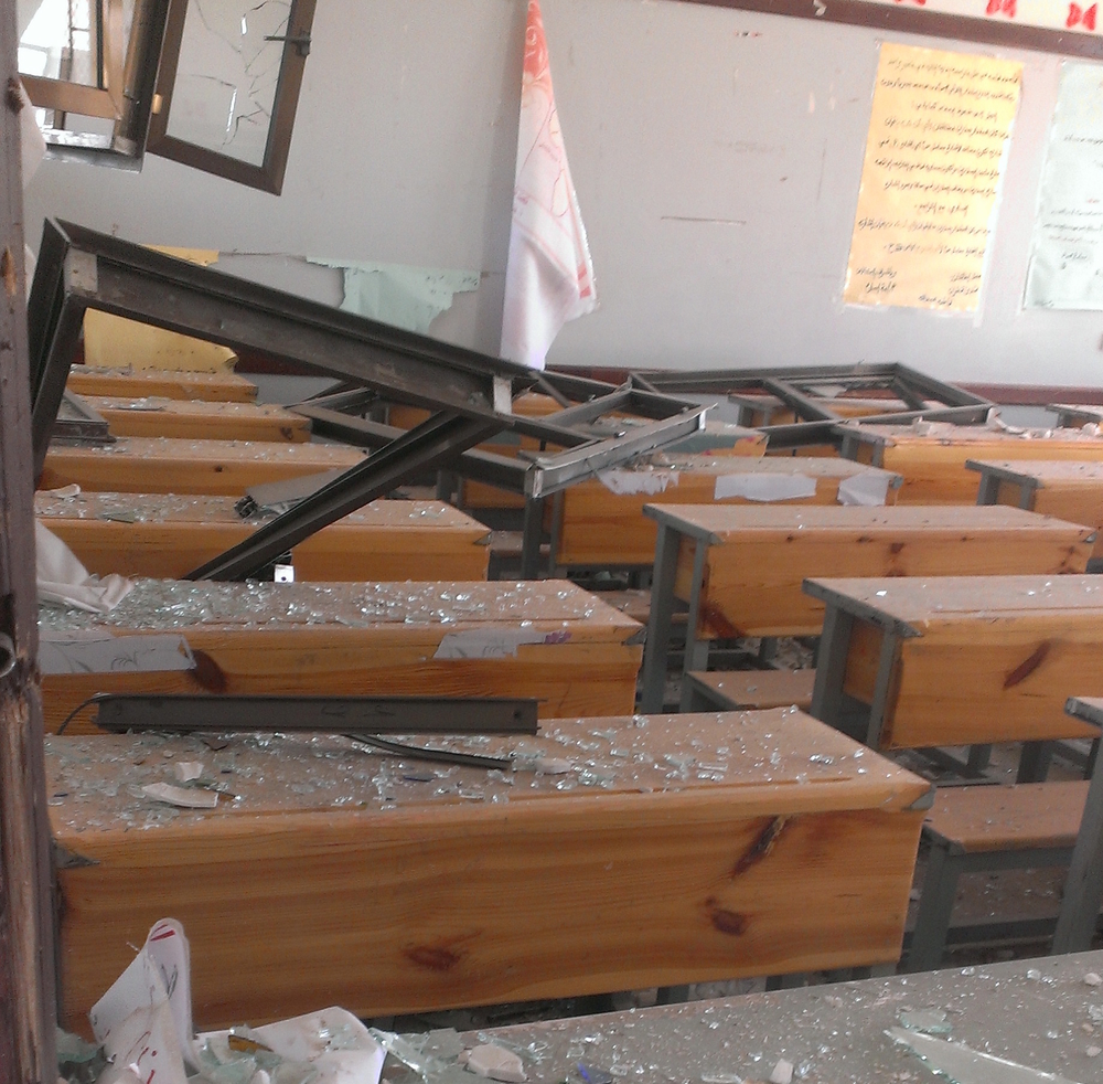 Children bear brunt of Yemen’s war Ibn Sena school in Faj Attaan district, Sanaa, after being hit by an airstrike in May 2015