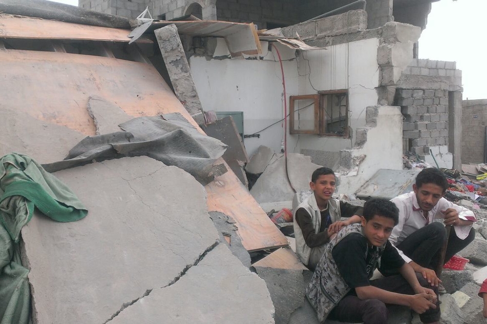 Yemen's conflict is splintering out of control Three Yemenis sit outside destroyed homes, shortly after an airstrike by the Saudi Arabian-led coalition. The attack came a day after a humanitarian truce failed to take hold.