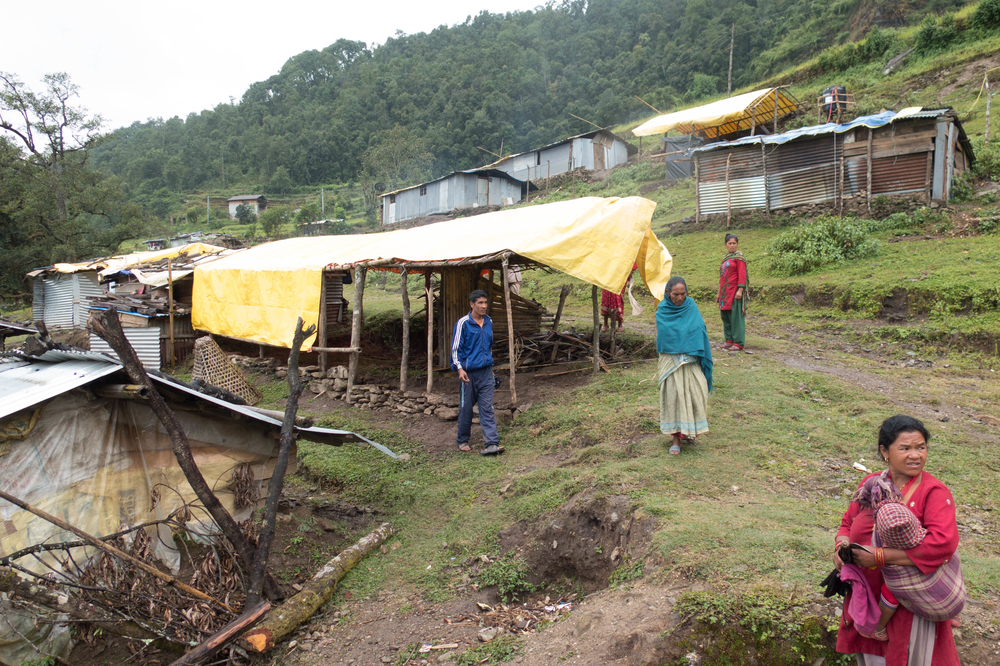 Politics prevents Nepal reconstruction Displaced people living in a temporary camp in October 2015 in Nepal's Dolakha district, which was at the epicentre of an earthquake on 25 April 2015