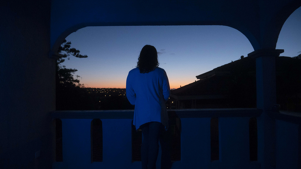 Alejandra looks out at Tijuana