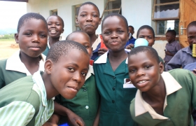Children at the Mototi Primary School in Zvishavane district in Zimbabwe’s Midlands province