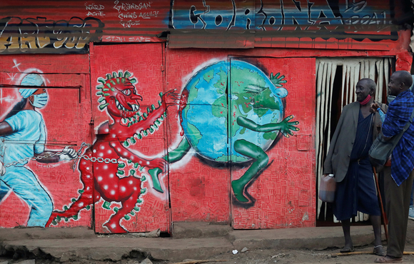 Vendors carrying traditional medicine in Nairobi