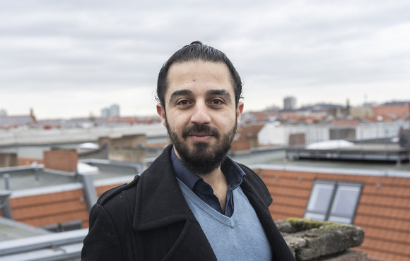 Tareq Alaows pictured in Berlin. The former Damascus law student made history last year when he became the first Syrian refugee to run for a seat in the German parliament.
